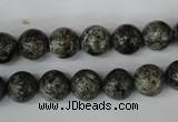 CSI12 15.5 inches 8mm round silver scale stone beads wholesale