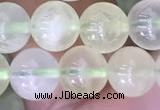 CSJ320 15.5 inches 8mm round serpentine new jade beads