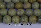 CSL202 15.5 inches 8mm round silver leaf jasper beads wholesale