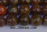 CSL224 15.5 inches 12mm round gold leaf jasper beads wholesale