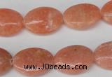 CSM35 15.5 inches 13*18mm oval salmon stone beads wholesale