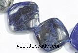 CSO04 15.5 inches 10mm rhombus A grade sodalite beads wholesale