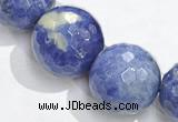 CSO23 AB grade 20mm faceted round sodalite beads wholesale