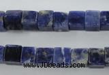 CSO351 15.5 inches 8*8mm cube natural sodalite gemstone beads