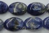 CSO371 15.5 inches 10*14mm oval natural sodalite gemstone beads