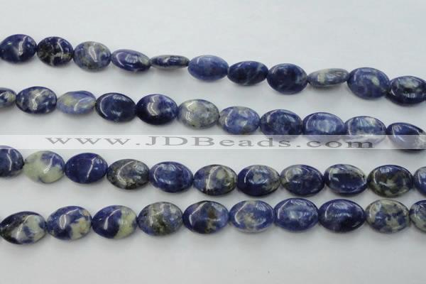 CSO371 15.5 inches 10*14mm oval natural sodalite gemstone beads