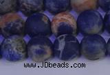 CSO523 15.5 inches 10mm round matte orange sodalite beads wholesale