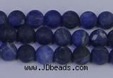 CSO541 15.5 inches 6mm round matte sodalite beads wholesale