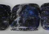 CSO57 15.5 inches 35*35mm square sodalite gemstone beads