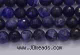 CSO600 15.5 inches 4mm faceted round sodalite gemstone beads