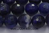 CSO604 15.5 inches 12mm faceted round sodalite gemstone beads