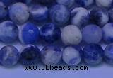 CSO622 15.5 inches 8mm faceted round AB grade sodalite beads