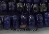 CSO664 15.5 inches 7*12mm faceted rondelle sodalite gemstone beads