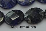 CSO709 15.5 inches 18mm faceted coin sodalite gemstone beads