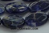 CSO719 15.5 inches 15*20mm faceted oval sodalite gemstone beads