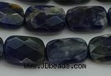 CSO737 15.5 inches 12*16mm faceted rectangle sodalite gemstone beads