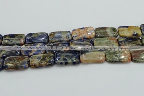 CSO794 15.5 inches 20*30mm rectangle orange sodalite beads