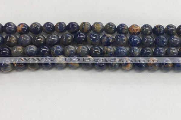 CSO832 15.5 inches 8mm round orange sodalite beads wholesale