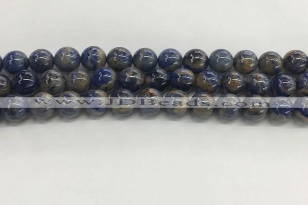 CSO833 15.5 inches 10mm round orange sodalite beads wholesale