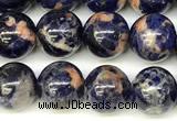 CSO920 15 inches 8mm round orange sodalite beads