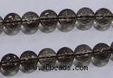 CSQ103 15.5 inches 8mm faceted round grade AA natural smoky quartz beads