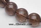 CSQ15 A grade 14mm round natural smoky quartz beads Wholesale