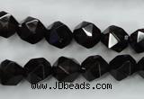 CSQ353 15.5 inches 10mm faceted nuggets smoky quartz beads