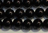 CSQ403 15.5 inches 10mm round black morion smoky quartz beads