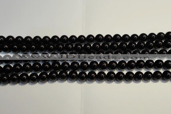 CSQ403 15.5 inches 10mm round black morion smoky quartz beads