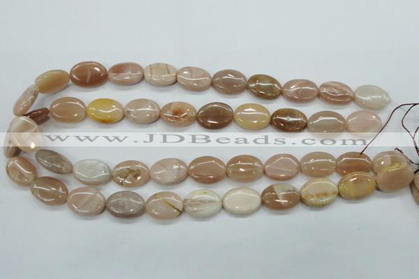 CSS205 15.5 inches 13*18mm oval natural sunstone beads