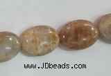 CSS261 15.5 inches 15*20mm oval natural sunstone beads