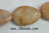 CSS262 15.5 inches 20*30mm flat teardrop natural sunstone beads