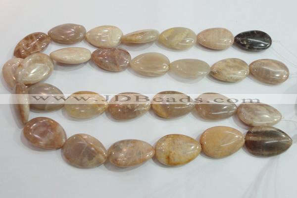 CSS262 15.5 inches 20*30mm flat teardrop natural sunstone beads