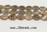 CSS410 15.5 inches 18*25mm flat teardrop sunstone beads wholesale