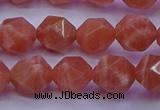 CSS683 15.5 inches 10mm faceted nuggets natural sunstone beads