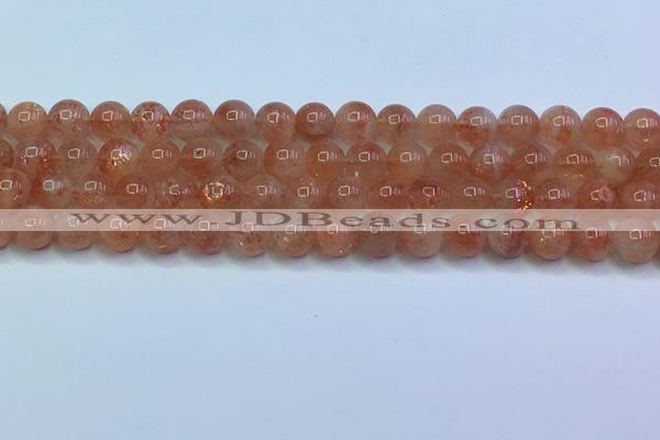 CSS714 15.5 inches 7mm round natural golden sunstone beads