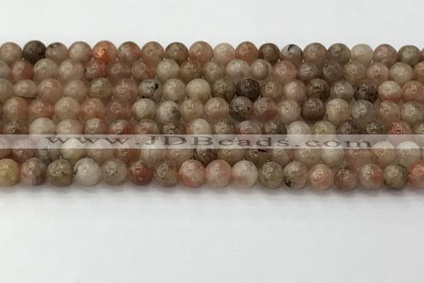 CSS721 15.5 inches 6mm round sunstone beads wholesale