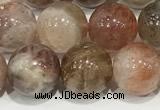 CSS802 15 inches 10mm round rainbow sunstone beads