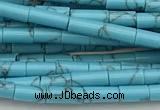 CTB1014 15 inches 2*4mm tube imitation turquoise beads