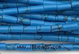 CTB1015 15 inches 2*4mm tube imitation turquoise beads