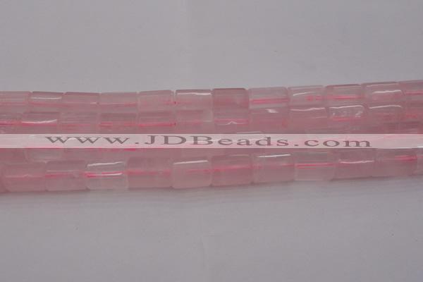 CTB103 15.5 inches 11*15mm faceted tube rose quartz beads