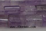 CTB105 15.5 inches 11*15mm faceted tube amethyst gemstone beads