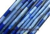 CTB1061 15 inches 4*13mm tube blue aventurine jade beads wholesale