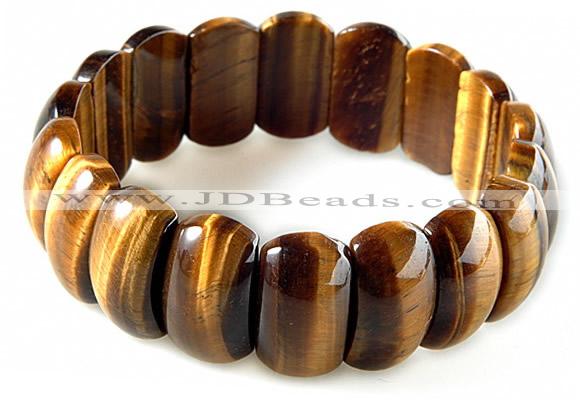 CTB17 7.5 inches 7*11*18mm  yellow tiger eye stretch bracelet