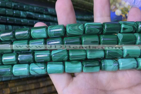 CTB260 15.5 inches 10*15mm tube natural malachite gemstone beads