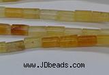 CTB301 15.5 inches 4*6mm tube yellow jade beads wholesale