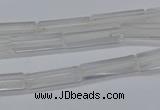 CTB310 15.5 inches 4*13mm tube white crystal beads wholesale