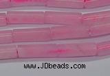 CTB311 15.5 inches 4*13mm tube rose quartz beads wholesale