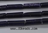 CTB329 15.5 inches 4*13mm tube blue goldstone beads wholesale