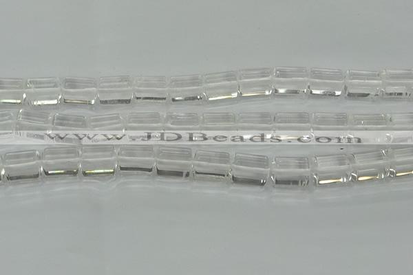 CTB500 15.5 inches 10*13mm triangle white crystal beads wholesale